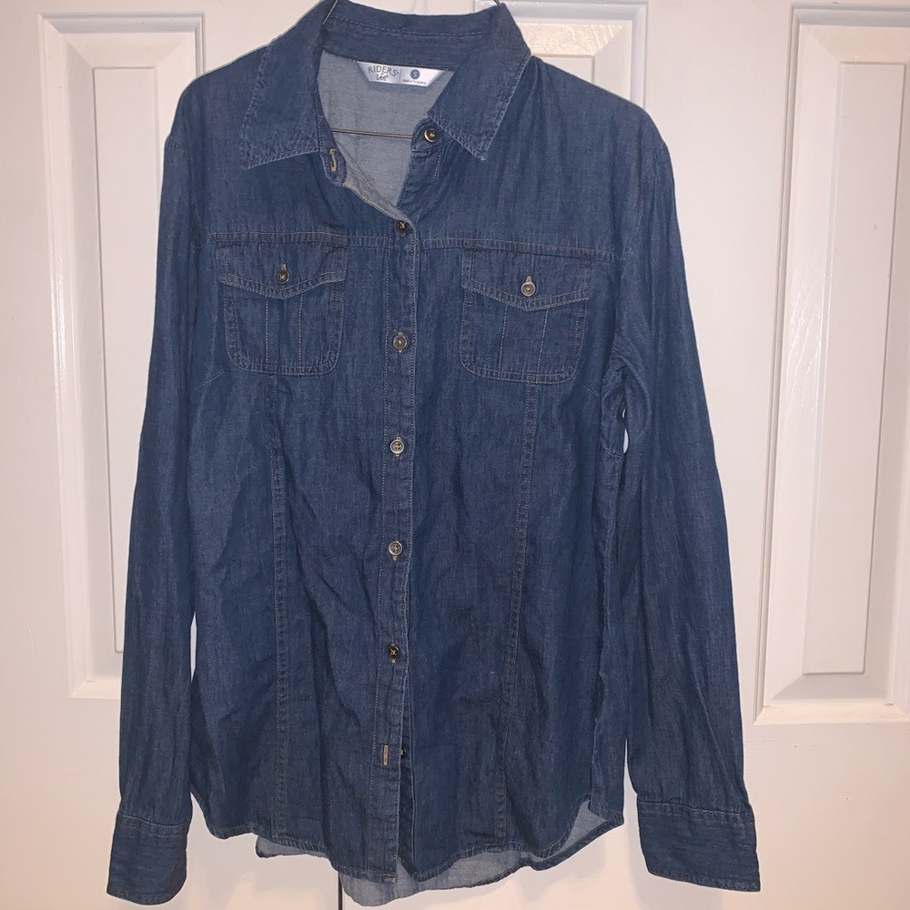 Denim button up shirt